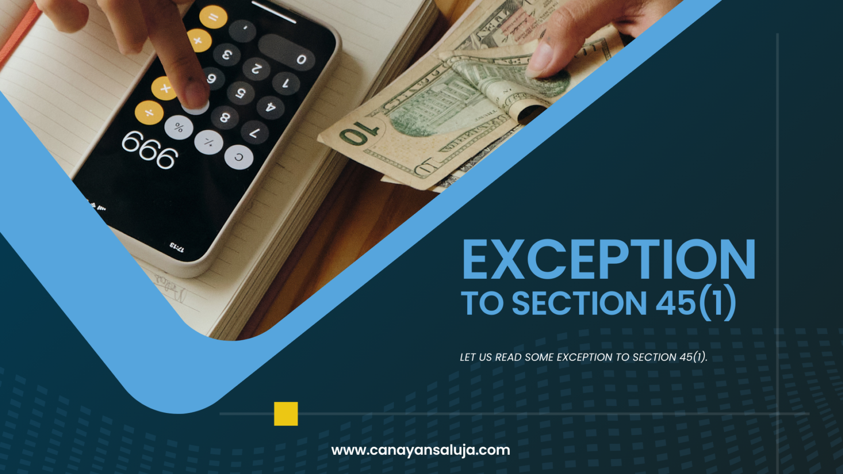 Blue and Yellow Modern Finance Presentation