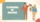 Teal and Orange Playful Illustration Family Member Presentation