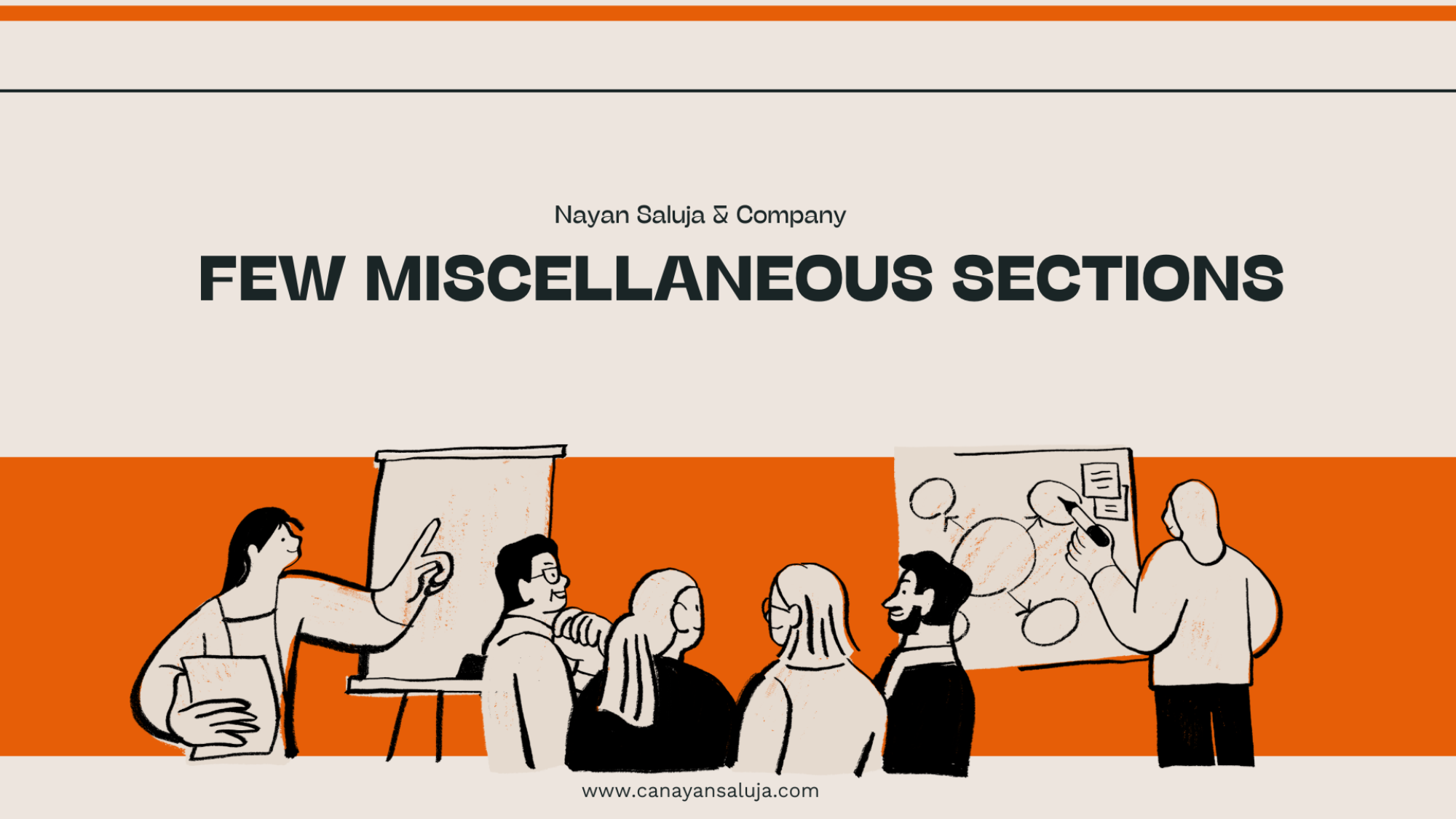 Orange and Cream Illustration Marketing Plan Presentation